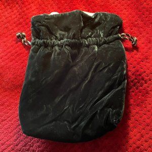 Elegant Dark Green Velvet Bag
